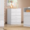 Cômoda Infantil 4 Gavetas Labirinto  Branco Branco
