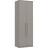 Módulo de Guarda Roupa 2 Portas 2 Gavetas com Cabideiro Elegance NIQUEL/NIQUEL