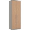 Módulo de Guarda Roupa 2 Portas 2 Gavetas com Cabideiro Elegance Níquel/Angelin