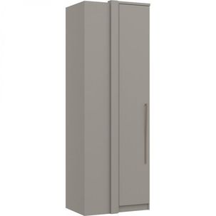 Guarda Roupa de Canto Reto 1 Porta Elegance NIQUEL/NIQUEL