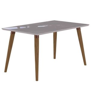 Mesa de Jantar Adele 130x80cm Madeira/Off White