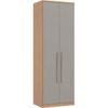 Módulo de Guarda Roupa 2 Portas 2 Gavetas com Cabideiro Elegance Angelin/Níquel