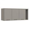 Ponte Modulada Queen 3 Portas Elegance Móveis Castro NIQUEL/NIQUEL