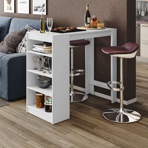 Bancada Gourmet Up com 4 Nichos - Branco