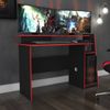 Mesa Gamer 130cm Evolution MSM 448 Preto/Vermelho