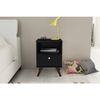 Mesa de Cabeceira 1 Gaveta RT 3019 Preto Acetinado