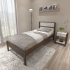 Cama de Solteiro Nogal/Branco