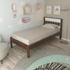 Cama de Solteiro CM8006 Para Colchão de 88cm Nogal / Branco
