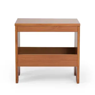 Banco Flag em Madeira Maciça com 1 Prateleira Garapa