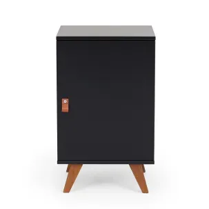 Mesa Lateral 1 Porta Play Artemobili Preto/Garapa