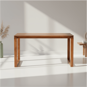 Mesa De Jantar 4 Lugares retangular Madeira Maciça Craft Garapa