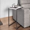 Mesa Lateral Industrial Linha Complementos Branco/ Preto