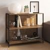 Estante Baixa 90cm Steel Quadra Vermont/Preto