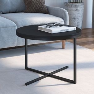 Mesa Lateral Volpi Baixa Linha Complementos Preto
