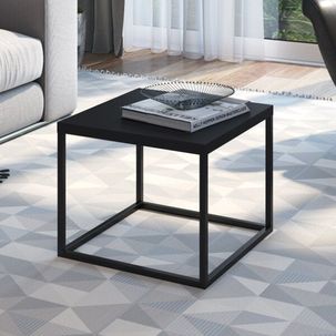 Mesa Cube Industrial Linha complementos Preto