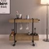 Carrinho Bar Industrial Steel Quadra Vermont/Preto