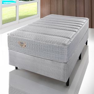 Cama Box Solteiro Blend com Molas Ensacadas 88x188x66 - Cinza