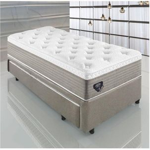 Bicama Box Energy Prime com Cama Auxiliar 88x188x64 Ecoflex Cinza