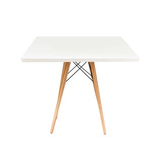 Mesa de Jantar Quadrada Eiffel 80 cm - Branco