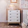 Cômoda Infantil 4 Gavetas Linha Favo de Mel Branco