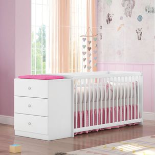 Berço Cômoda Gutti Branco