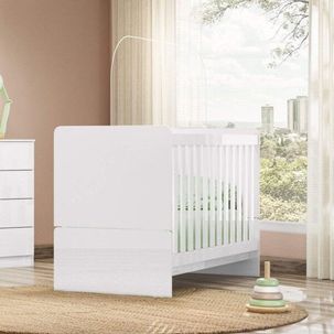 Berço Mini Cama Labirinto Móveis Henn Branco