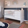 Berço Mini Cama 3 Gavetas Montreal Branco