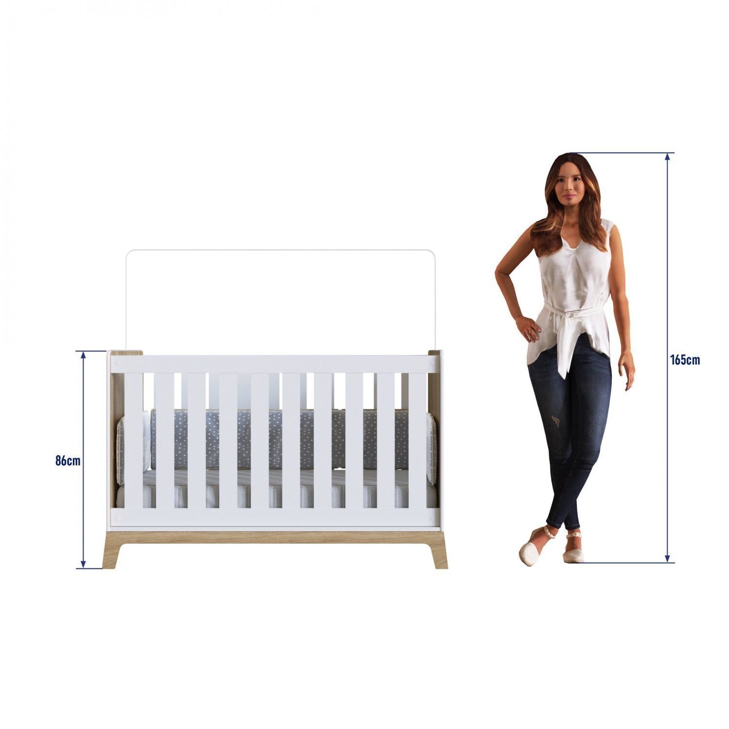 Encontraproduto.com.br - Berço Colchão Linha Favo Mel Completa Móveis Itapuã Branco
