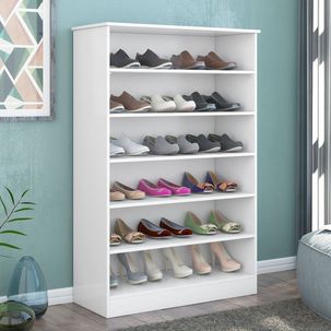 Sapateira 6 Prateleiras Bella Branco