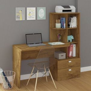 Escrivaninha com Estante Elisa Permobili Mel