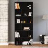 Estante para Livros com 12 Nichos Xangai 204cmx90cm Preto