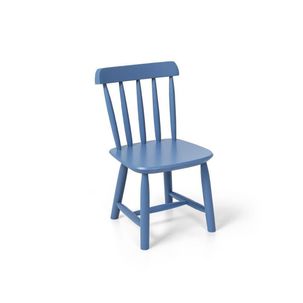 Cadeira Infantil Mariah em Madeira Maciça Casatema Azul Zimbro