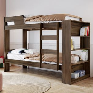 Beliche Neo com Estante 4 Nichos - Café