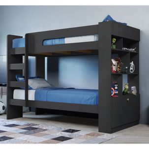 Beliche Stock com 1 Porta e 6 Nichos - Preto