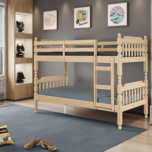 Beliche Torneada Kingston em Madeira Maciça Casatema Natural