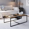 Mesa de Centro Industrial 100cm York Hanover/Preto