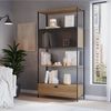 Estante Industrial 2 Portas 1 Gaveta 90cm York Hanover/Preto