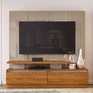 Rack com Painel Apolo para TV de até 75" - Fendi/Natural