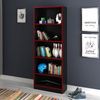 Estante 59,6cmx160cm 4 Prateleiras ME4141 Preto/Vermelho