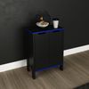 Balcão para Escritório Gamer 2 Portas Me4164 Preto/Azul