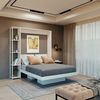 Cama Articulada de Casal com 4 Prateleiras e 2 Nichos CM8014 Branco