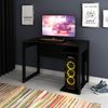 Mesa Gamer 105cm com 1 Prateleira e Porta CPU ME4161 Preto
