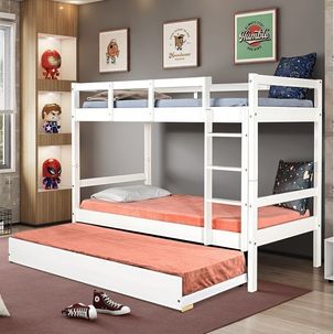 Treliche Soft Teen Madeira Maciça Casatema Branco