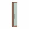 Guarda Roupa Modulado 1 Porta Infinity Móveis Castro Macadâmia/Pistache Line