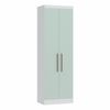 Guarda Roupa Modulado 2 Portas Infinity Branco Line/Pistashe