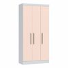 Guarda Roupa Modulado 3 Portas 2 Gavetas Infinity Branco Line/Blush Line