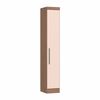 Guarda Roupa Modulado 1 Porta Infinity Móveis Castro Macadâmia/Blush Line