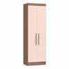 Guarda Roupa Modulado 2 Portas Infinity Macadâmia/Blush Line