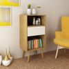 Estante Baixa 1 Gaveta Natural/Off White