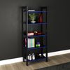 Estante Para Livros Gamer 5 Prateleiras Me4166 Preto/Azul